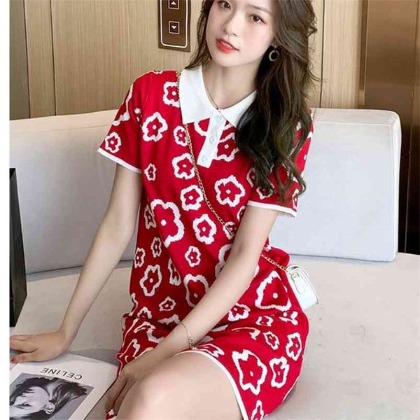 fashion knitting dress summer women short sleeve turn-down collar korean elegant knit casual slim 210519, Black;gray
fashion knitting dress summer women short sleeve turn-down collar korean elegant knit casual slim 210519, Black;gray