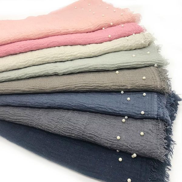 scarves 1pcs tassels pearls solid bubble shawls pleat headband hijab muslim bandana wraps scarve 55 colors, Blue;gray
scarves 1pcs tassels pearls solid bubble shawls pleat headband hijab muslim bandana wraps scarve 55 colors, Blue;gray