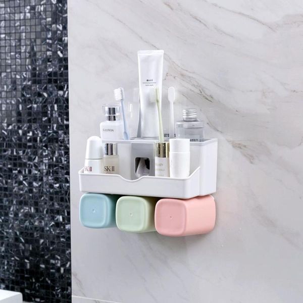 toothbrush holders wall mounted 1 set automatic toothpaste dispenser bathroom storage rack shelf holder with cups organizer
toothbrush holders wall mounted 1 set automatic toothpaste dispenser bathroom storage rack shelf holder with cups organizer