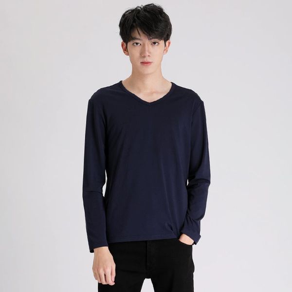 men's t-shirts men clothing 2021 man's t-shirt autumn cotton long-sleeved loose v-neck japanese bottoming shirt, White;black
men's t-shirts men clothing 2021 man's t-shirt autumn cotton long-sleeved loose v-neck japanese bottoming shirt, White;black