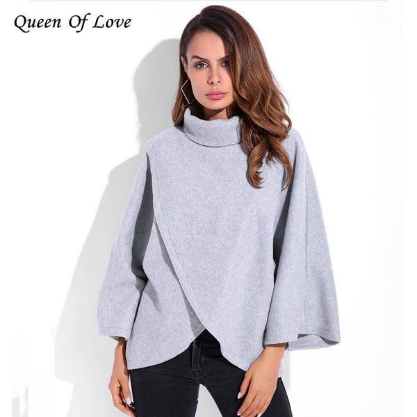 winter for women 2021 fall fashion loose irregular warm cape coat turtleneck three quarter sleeve outwear women's jackets, Black;brown
winter for women 2021 fall fashion loose irregular warm cape coat turtleneck three quarter sleeve outwear women's jackets, Black;brown