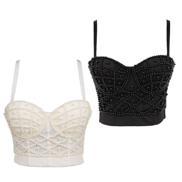 women's tanks & camis y5gc women summer spaghetti strap bustier bra imitation pearl beaded push up camisole vest club party v-neck cors, White
women's tanks & camis y5gc women summer spaghetti strap bustier bra imitation pearl beaded push up camisole vest club party v-neck cors, White