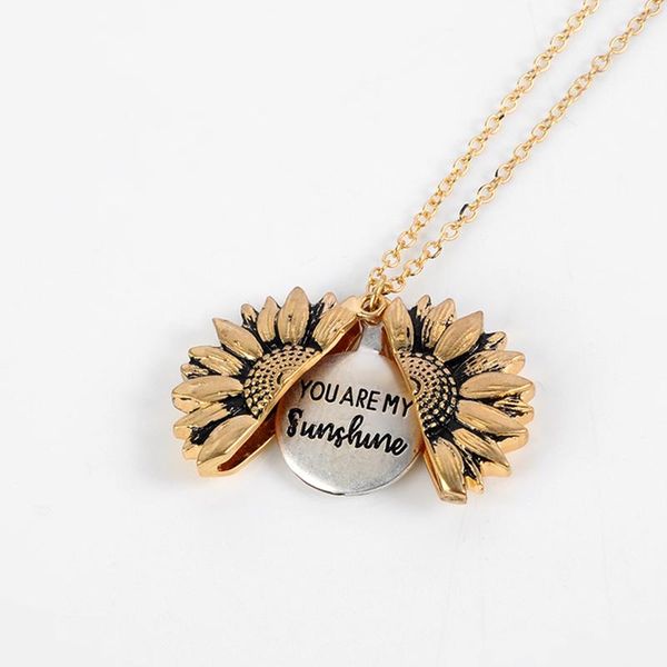 pendant necklaces you are my sunshine sunflower necklace for women open locket engrave letter friendship gifts vintage jewelry, Silver
pendant necklaces you are my sunshine sunflower necklace for women open locket engrave letter friendship gifts vintage jewelry, Silver