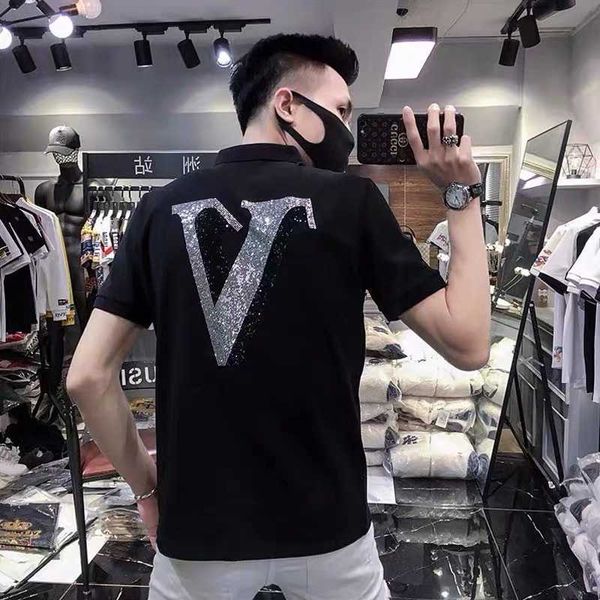 men's t-shirts t shirts spring and summer short sleeve fashion brand slim polo shir 48f6, White;black
men's t-shirts t shirts spring and summer short sleeve fashion brand slim polo shir 48f6, White;black