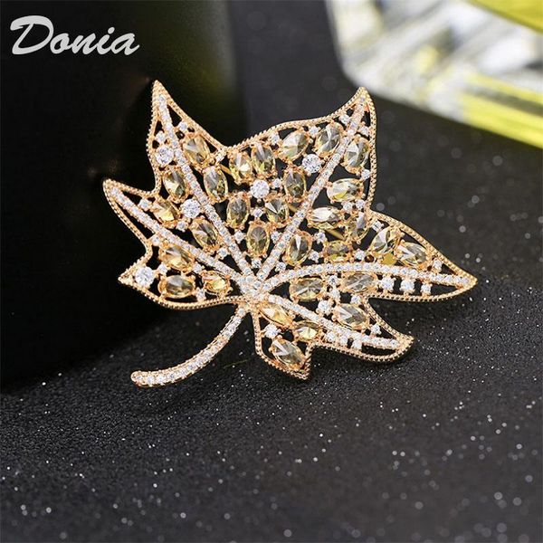 pins, brooches donia jewelry fashion leaf brooch ladies zircon crystal personality wild leaves scarves buckle pin, Gray
pins, brooches donia jewelry fashion leaf brooch ladies zircon crystal personality wild leaves scarves buckle pin, Gray