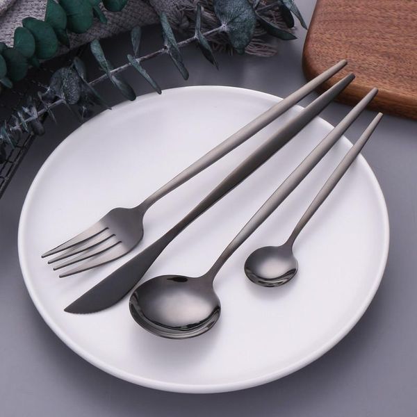 dinnerware sets stainless steel portable cutlery set black tableware spoon kids coffee tea dessert fork silverware
dinnerware sets stainless steel portable cutlery set black tableware spoon kids coffee tea dessert fork silverware
