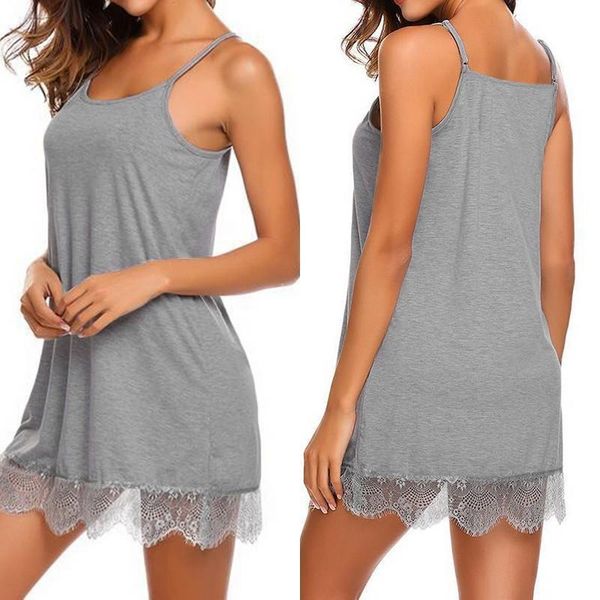 womens sleepwears plus size lace stiching nightgowns zanzea nightdress solid spaghetti strap mini vestidos female nightie sleepwear, Black;red
womens sleepwears plus size lace stiching nightgowns zanzea nightdress solid spaghetti strap mini vestidos female nightie sleepwear, Black;red