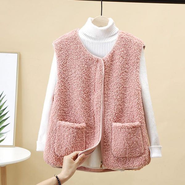 women's vests spring autumn woman lambswool zipper pockets vest o-neck casual solid lady waistcoat warm plus size jacket for female, Black;white
women's vests spring autumn woman lambswool zipper pockets vest o-neck casual solid lady waistcoat warm plus size jacket for female, Black;white