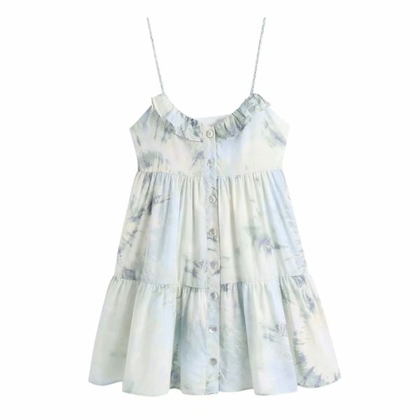 summer women tie dye printing suspender mini dress female single breasted clothes casual lady loose vestido d7665 210430, Black;gray
summer women tie dye printing suspender mini dress female single breasted clothes casual lady loose vestido d7665 210430, Black;gray