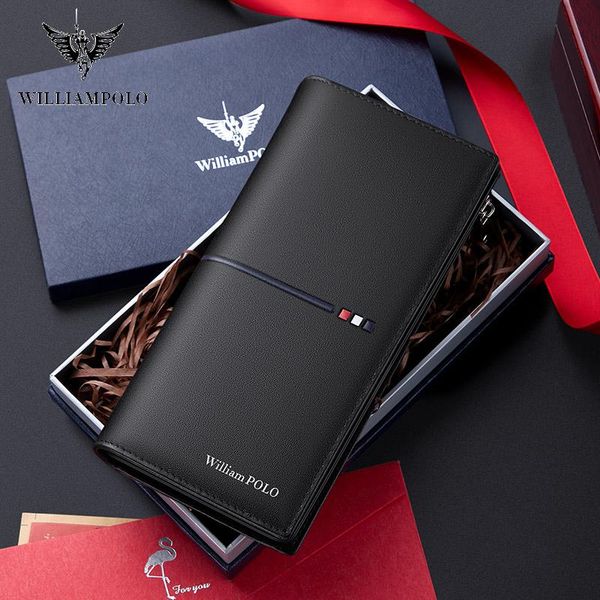 williampolo men wallet long style card holder male purse zipper large capacity brand genuine leather for wallets, Red;black
williampolo men wallet long style card holder male purse zipper large capacity brand genuine leather for wallets, Red;black