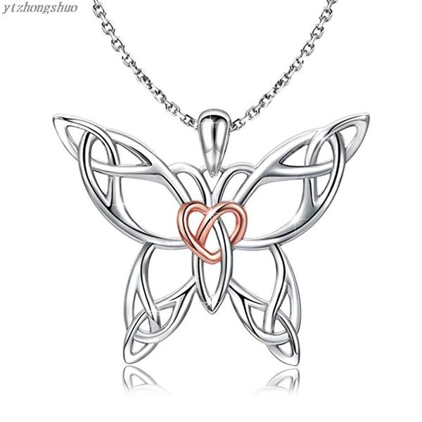 chains charm engagement butterfly pendant necklace knot heart neckalce for women jewelry gifts party viking, Silver
chains charm engagement butterfly pendant necklace knot heart neckalce for women jewelry gifts party viking, Silver
