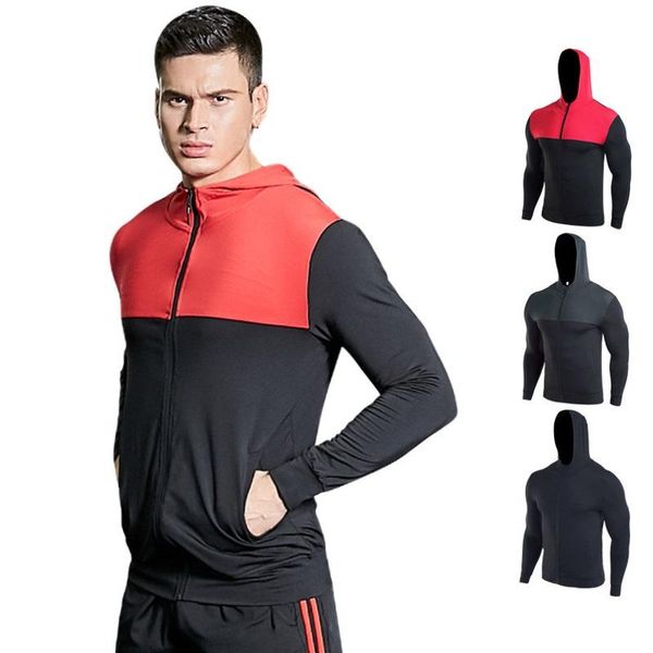 men's vests the sports coat is a high-bounce, breathable, hooded, long-sleeved running suit for men, Black;white
men's vests the sports coat is a high-bounce, breathable, hooded, long-sleeved running suit for men, Black;white
