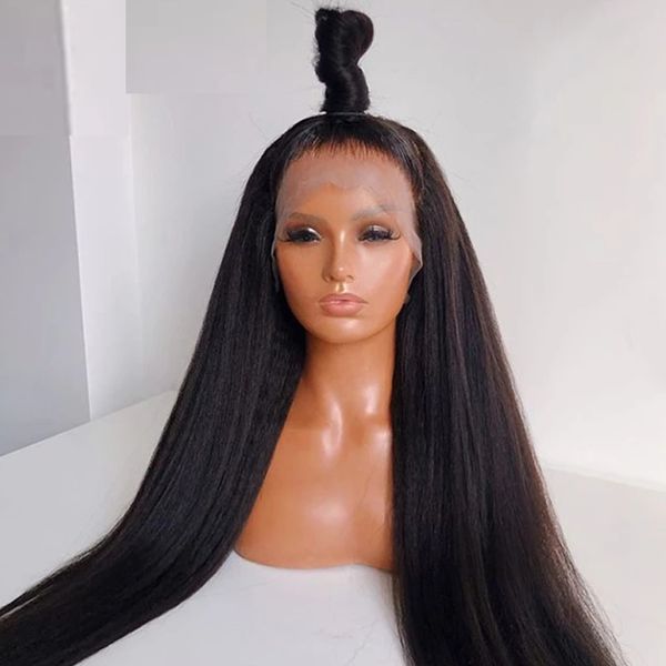 synthetic lace front wig long kinky straight with baby hair heat resistant japanese fiber middle part lace wig for black women
synthetic lace front wig long kinky straight with baby hair heat resistant japanese fiber middle part lace wig for black women
