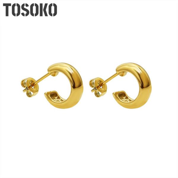 hoop & huggie tofflo stainless steel jewelry simple c earrings small and exquisite for women bsf429, Golden;silver
hoop & huggie tofflo stainless steel jewelry simple c earrings small and exquisite for women bsf429, Golden;silver
