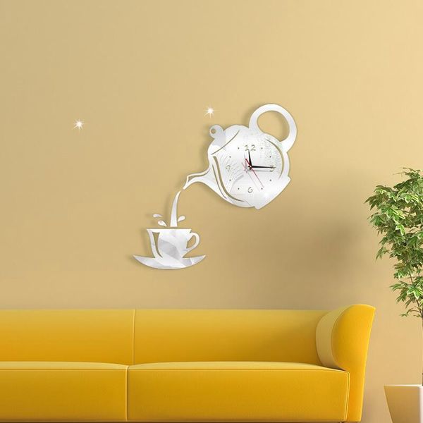 wall clocks 1pc creative sofa background home decoration sticker acrylic self-adhesive teapot shape
wall clocks 1pc creative sofa background home decoration sticker acrylic self-adhesive teapot shape