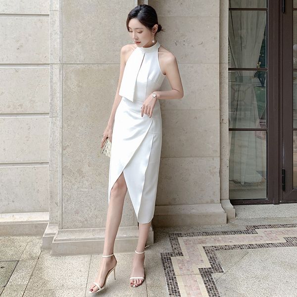 factoryin7a summer temperament in french of 2019: slim, celebrity's neck hanging, sexy, forked and irregular dress 64929,, White;black
factoryin7a summer temperament in french of 2019: slim, celebrity's neck hanging, sexy, forked and irregular dress 64929,, White;black