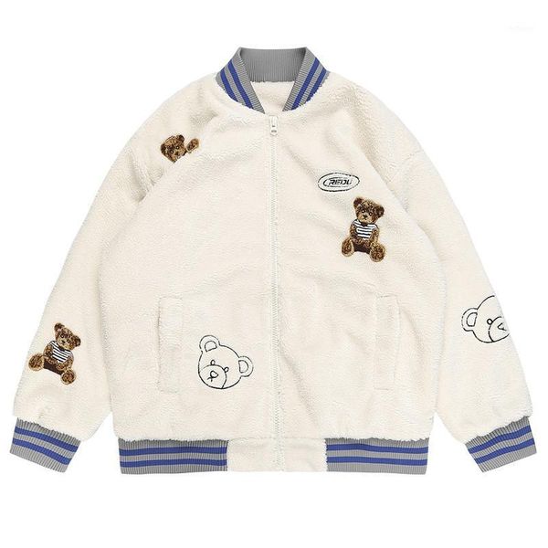 men's jackets hip hop lambswool jacket coat men women teddy winter thick warm beer bomber varsity college japanese streetwear couple, Black;brown
men's jackets hip hop lambswool jacket coat men women teddy winter thick warm beer bomber varsity college japanese streetwear couple, Black;brown