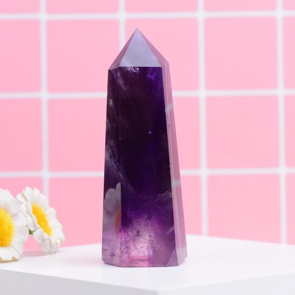 natural amethyst tower home stone decoration polished handicraft ornaments quartz rock accessaries 1pc decorative objects & figurines
natural amethyst tower home stone decoration polished handicraft ornaments quartz rock accessaries 1pc decorative objects & figurines