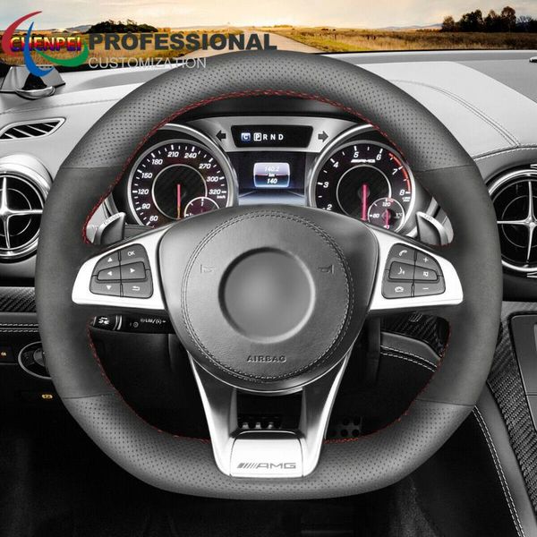 steering wheel covers diy hand-sewn non-slip leather suede cover for c190 r190 w205 c117 c218 w213 x253 car interior accessories
steering wheel covers diy hand-sewn non-slip leather suede cover for c190 r190 w205 c117 c218 w213 x253 car interior accessories