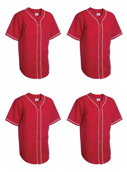custom red baseball jersey 10898, Blue;black