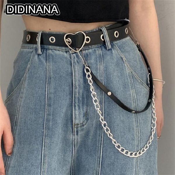belts women girls gothic punk waist belt chain metal circle ring design heart buckle leather with waistband jeans, Black;brown
belts women girls gothic punk waist belt chain metal circle ring design heart buckle leather with waistband jeans, Black;brown