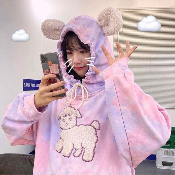 women's hoodies & sweatshirts kawhi pink and purple gradient hoodie girl korean cartoon sweet loose streetwear coat instagram fashion t, Black
women's hoodies & sweatshirts kawhi pink and purple gradient hoodie girl korean cartoon sweet loose streetwear coat instagram fashion t, Black