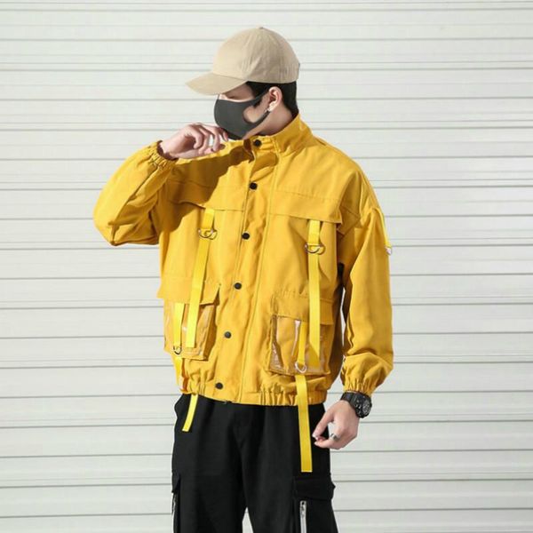 men's jackets prowow 2021 spring autumn casual lovers wear harajuku bf wind tooling jacket male student trend wild loose ribbon top, Black;brown
men's jackets prowow 2021 spring autumn casual lovers wear harajuku bf wind tooling jacket male student trend wild loose ribbon top, Black;brown