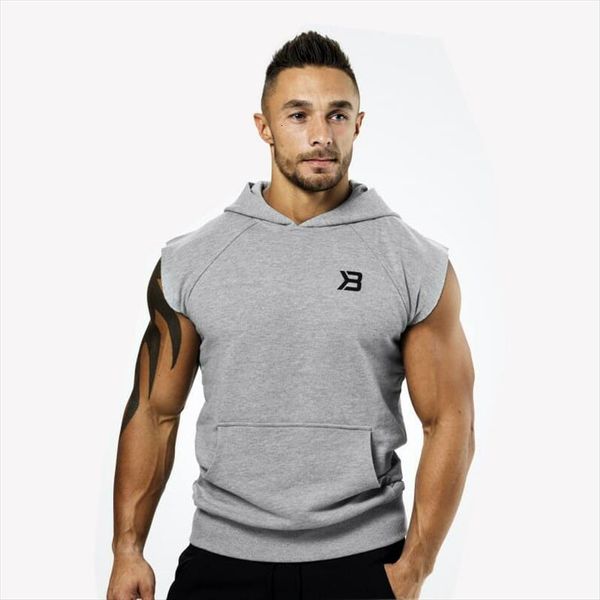 mens sports fitness vest hooded gym casual fashion wear, White;black 
mens sports fitness vest hooded gym casual fashion wear, White;black