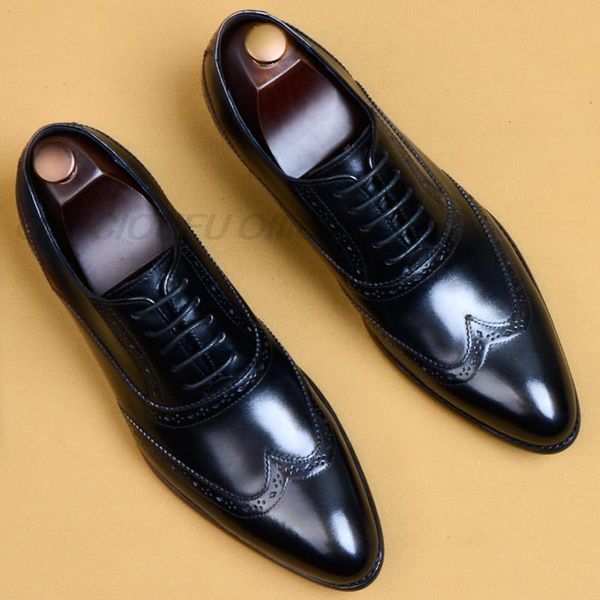 dress shoes lacing italian genuine leather formal for men wedding business oxford brogue black pointed toe luxury shoe sd7b
dress shoes lacing italian genuine leather formal for men wedding business oxford brogue black pointed toe luxury shoe sd7b