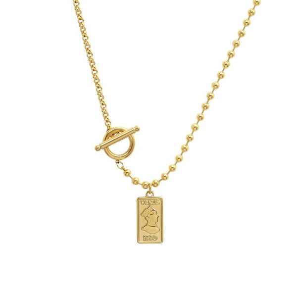 pendant necklaces stainless steel plated gold buckle portrait necklace for women bohemian chain punk 2021 trend accessories gargantilha jewe, Silver
pendant necklaces stainless steel plated gold buckle portrait necklace for women bohemian chain punk 2021 trend accessories gargantilha jewe, Silver