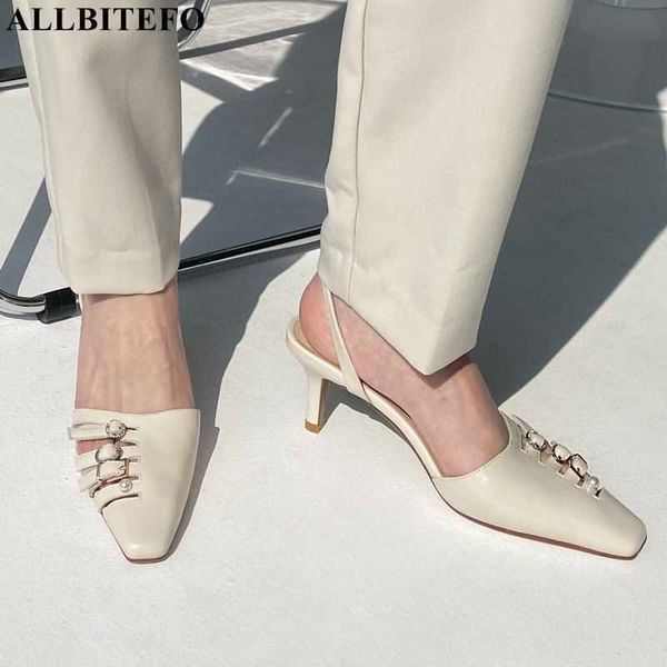 allbitefo fashion barnd genuine leather metal ornaments gold heels party women shoes summer women sandals women heels shoes 210611, Black
allbitefo fashion barnd genuine leather metal ornaments gold heels party women shoes summer women sandals women heels shoes 210611, Black