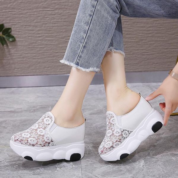 slippers super high heel 11cm baotou female 2021 summer breathable mesh wedge thick half, Black
slippers super high heel 11cm baotou female 2021 summer breathable mesh wedge thick half, Black