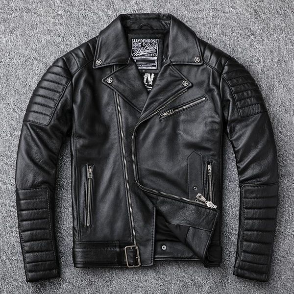 men's leather & faux genuine perfecto classical jacket motorcycle jackets men's 100% natural calf skin black coat slim motor clothe
men's leather & faux genuine perfecto classical jacket motorcycle jackets men's 100% natural calf skin black coat slim motor clothe