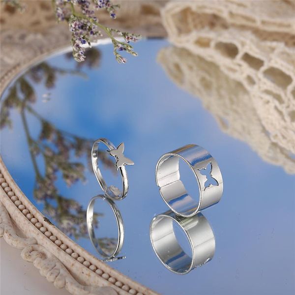 cluster rings trendy fashion hollow butterfly metal opening couple ring set lovers anniversary party jewelry gift, Golden;silver
cluster rings trendy fashion hollow butterfly metal opening couple ring set lovers anniversary party jewelry gift, Golden;silver