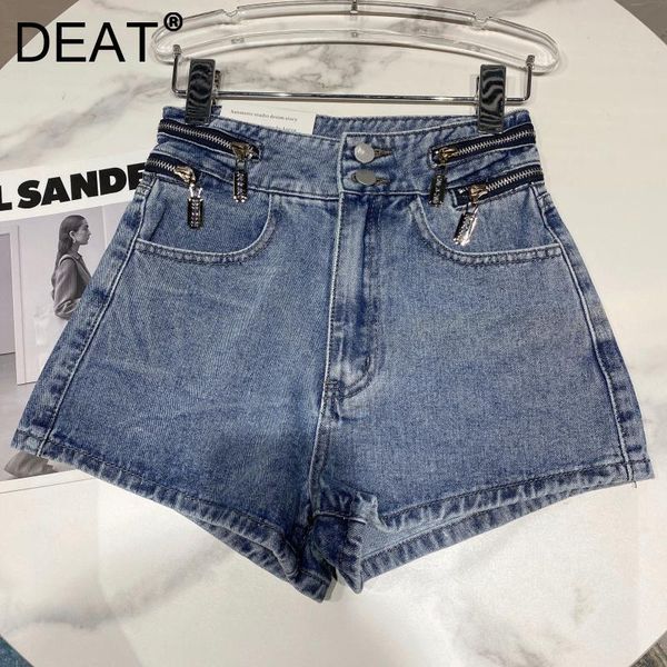 women's shorts deat women denim solid color high waist straight double zipper designed punk style fashion spring summer 2021 11b642, White;black
women's shorts deat women denim solid color high waist straight double zipper designed punk style fashion spring summer 2021 11b642, White;black