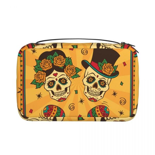 cosmetic bags & cases women travel bag mexican sugar skulls with maracas foldable hanging wash portable makeup toiletry pouch
cosmetic bags & cases women travel bag mexican sugar skulls with maracas foldable hanging wash portable makeup toiletry pouch