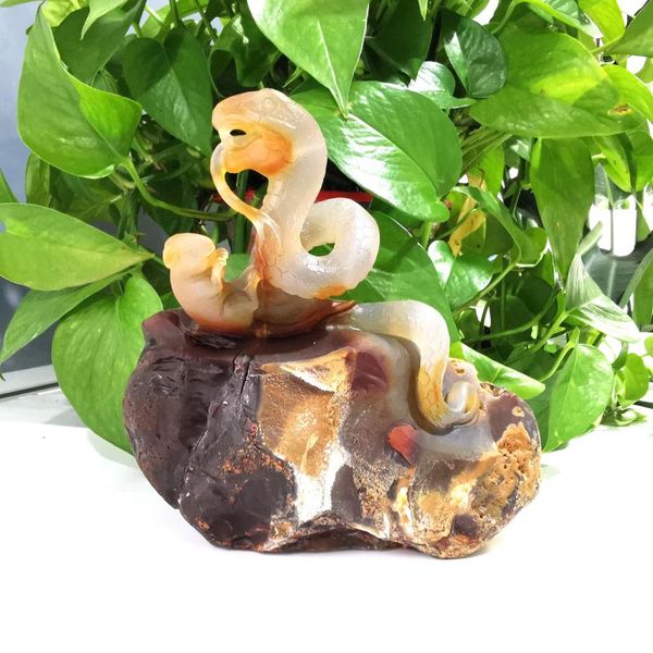 decorative objects & figurines natural hand crafts agate a nest of snake and rat shape crystal carving for gifts lj
decorative objects & figurines natural hand crafts agate a nest of snake and rat shape crystal carving for gifts lj
