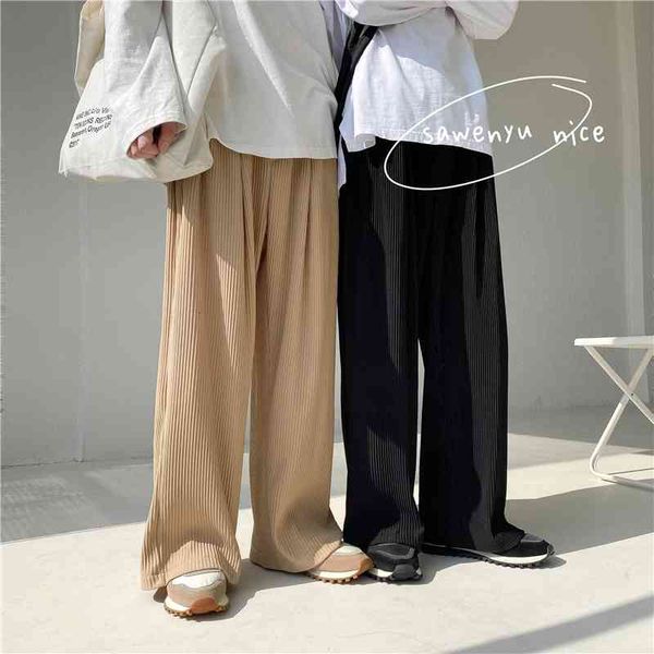 pant spring summer pleated men's fashion casual wide-leg men streetwear loose straight ice silk pants mens trousers m-2xl, Black
pant spring summer pleated men's fashion casual wide-leg men streetwear loose straight ice silk pants mens trousers m-2xl, Black
