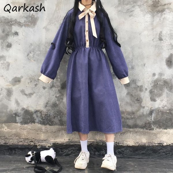 casual dresses dress women sweet solid color mid-calf a-line teens buttons turn-down collar long sleeve abdomen preppy style korean maiden i, Black;gray
casual dresses dress women sweet solid color mid-calf a-line teens buttons turn-down collar long sleeve abdomen preppy style korean maiden i, Black;gray