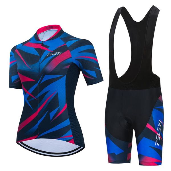 racing sets 2021 female cycling jersey short set sleeves road clothes breathable bicycle women's ciclismo, Black;blue
racing sets 2021 female cycling jersey short set sleeves road clothes breathable bicycle women's ciclismo, Black;blue