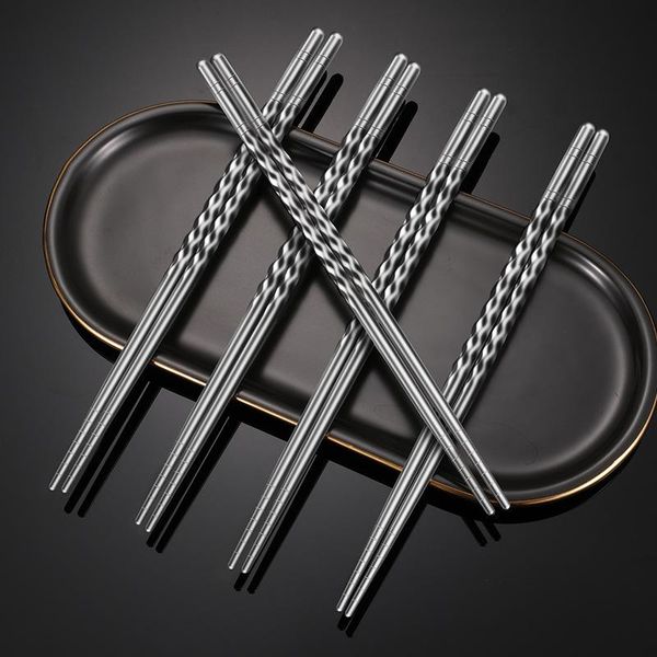chopsticks 10 pairs metal stainless steel non-slip insulation household tableware retro 22.5cm
chopsticks 10 pairs metal stainless steel non-slip insulation household tableware retro 22.5cm