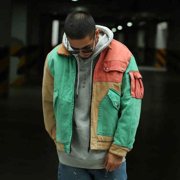 Men's Down & Parkas Color Patchwork Wool Collar Thick Coats Mens Multi Pockets Loose Jackets Stylish Streetwear Winter Hip Hop 654X, Black
Men's Down & Parkas Color Patchwork Wool Collar Thick Coats Mens Multi Pockets Loose Jackets Stylish Streetwear Winter Hip Hop 654X, Black