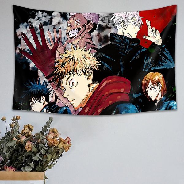 tapestries anime tapestry cartoon japanese jujutsu kaisen background hanging cloth wall carpet for bedroom decor tapiz
tapestries anime tapestry cartoon japanese jujutsu kaisen background hanging cloth wall carpet for bedroom decor tapiz