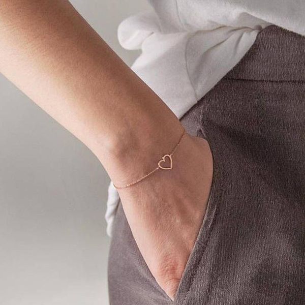 link, chain heart women bracelet jewellery simple bracelets fashion bangles jewelry wedding hand made gold color classic alloy bransoletka, Black
link, chain heart women bracelet jewellery simple bracelets fashion bangles jewelry wedding hand made gold color classic alloy bransoletka, Black