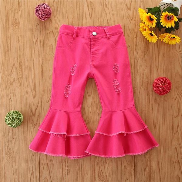 jeans 2021 autumn winter children's clothing girls fashion bell-bottoms wrinkle with holes long pants, Blue
jeans 2021 autumn winter children's clothing girls fashion bell-bottoms wrinkle with holes long pants, Blue