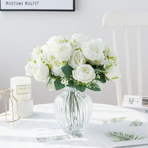 decorative flowers & wreaths 1 bundle pink peony bridal bouquet wedding fake plants white rose christmas decor for home artificial flower
decorative flowers & wreaths 1 bundle pink peony bridal bouquet wedding fake plants white rose christmas decor for home artificial flower