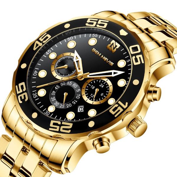wristwatches luxury gold business mens quartz watches for men chronograph waterproof man date watch male clock relogio masculino, Slivery;brown
wristwatches luxury gold business mens quartz watches for men chronograph waterproof man date watch male clock relogio masculino, Slivery;brown