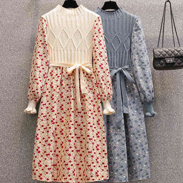 dress patchwork knitted dresses for women fall clothes arrival vintage floral vestidos chic lantern sleeve party boho long q465, Black;gray
dress patchwork knitted dresses for women fall clothes arrival vintage floral vestidos chic lantern sleeve party boho long q465, Black;gray