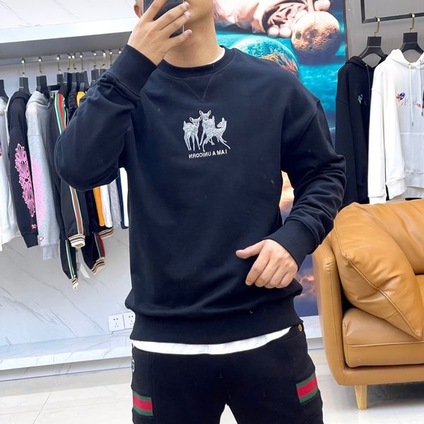 men's hoodies & sweatshirts bbr long sleeve men's clothing women's couple of cartoon deer embroidered cotton nightgown 1:1 co, Black
men's hoodies & sweatshirts bbr long sleeve men's clothing women's couple of cartoon deer embroidered cotton nightgown 1:1 co, Black