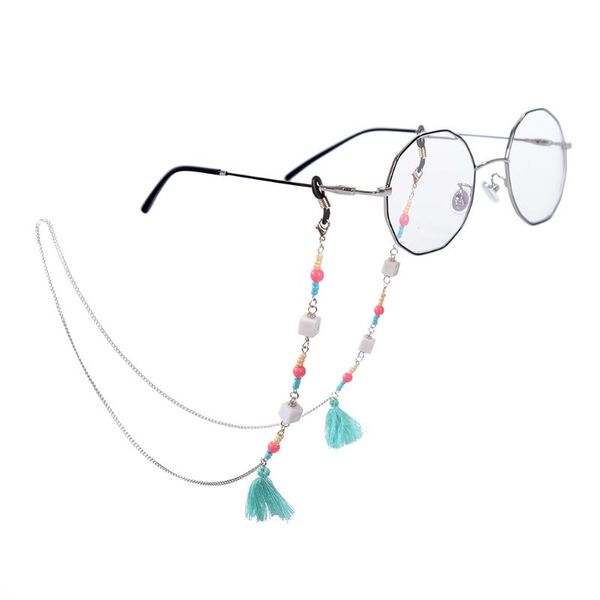 sunglasses frames 1pcs boho women tassels bead reading eyeglasses chain woman neck strap rope holder tassel cord necklace, Silver
sunglasses frames 1pcs boho women tassels bead reading eyeglasses chain woman neck strap rope holder tassel cord necklace, Silver